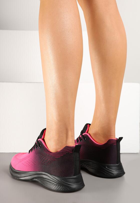 Sneakers Negru cu roz 3
