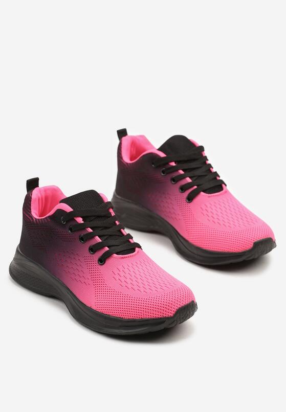 Sneakers Negru cu roz 5