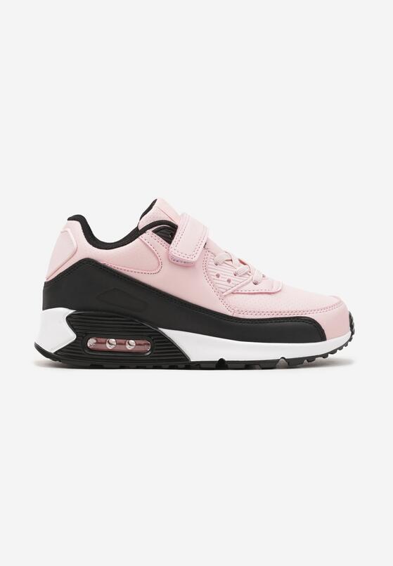 Różowe Buty Sportowe Sneakersy z Transparentną Wstawką Jizana 1