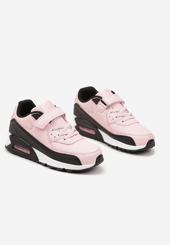 Różowe Buty Sportowe Sneakersy z Transparentną Wstawką Jizana 2