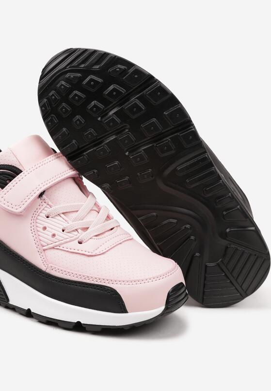 Różowe Buty Sportowe Sneakersy z Transparentną Wstawką Jizana 3
