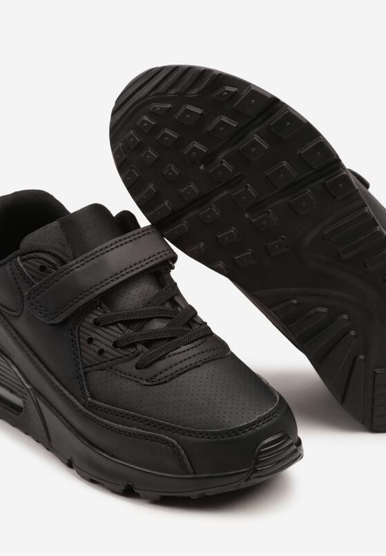 Czarne Buty Sportowe Sneakersy z Transparentną Wstawką Jizana 3