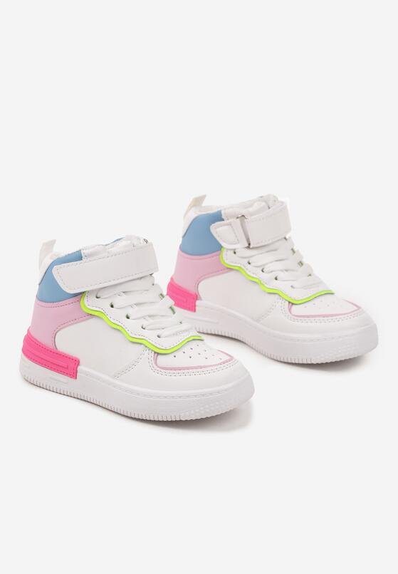 Pantofi sport Alb cu roz 2