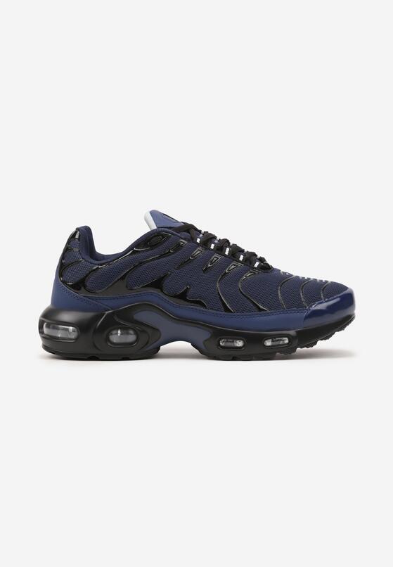 Niebiesko-Czarne Buty Sportowe Sneakersy Ozdobione Tłoczeniem Zalirae 1