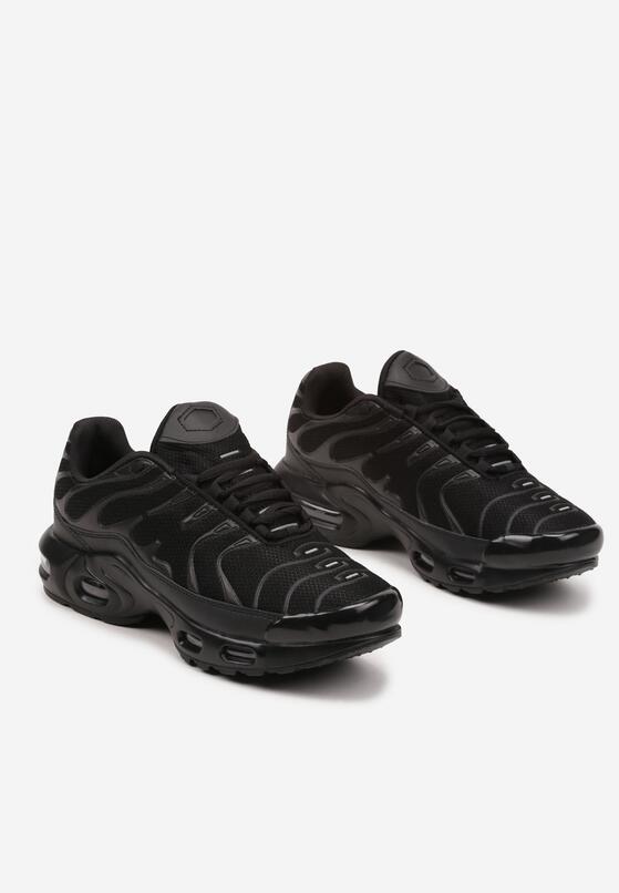 Czarne Buty Sportowe Sneakersy Ozdobione Tłoczeniem Zalirae 2