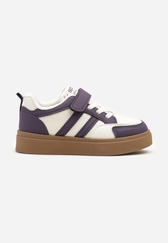 Pantofi sport Alb cu mov 1