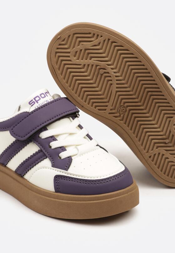 Pantofi sport Alb cu mov 3