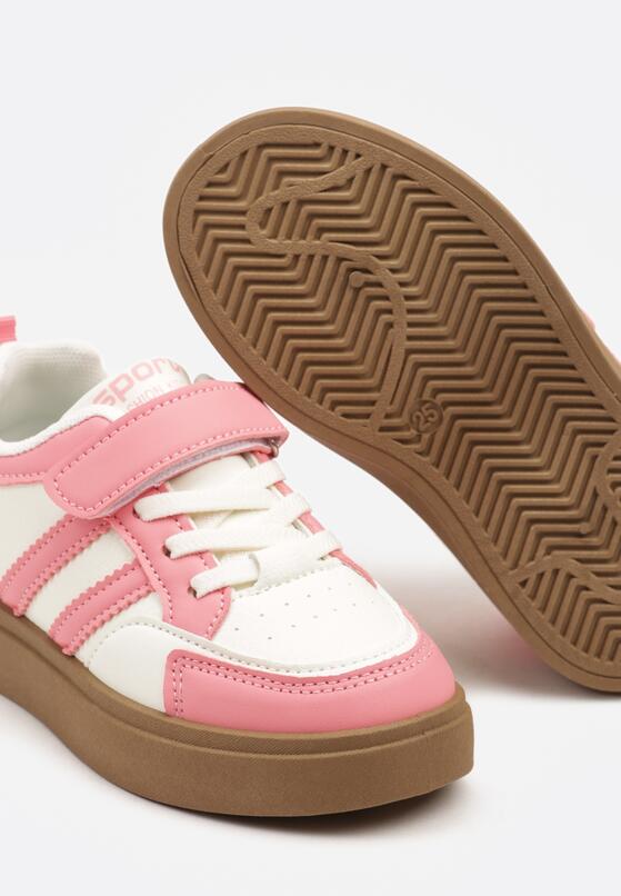 Pantofi sport Alb cu roz 3