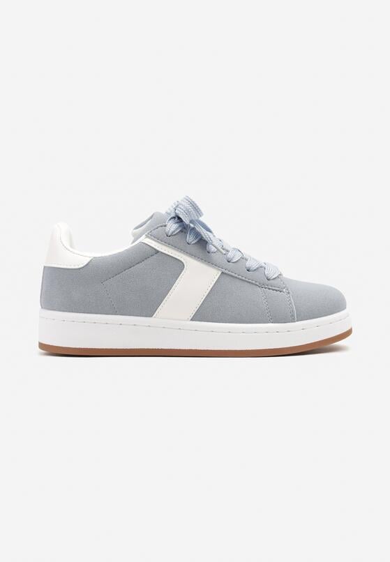 Jasnoniebieskie Sneakersy Ozdobione Paskiem Zrulla 4