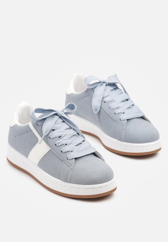 Jasnoniebieskie Sneakersy Ozdobione Paskiem Zrulla 5