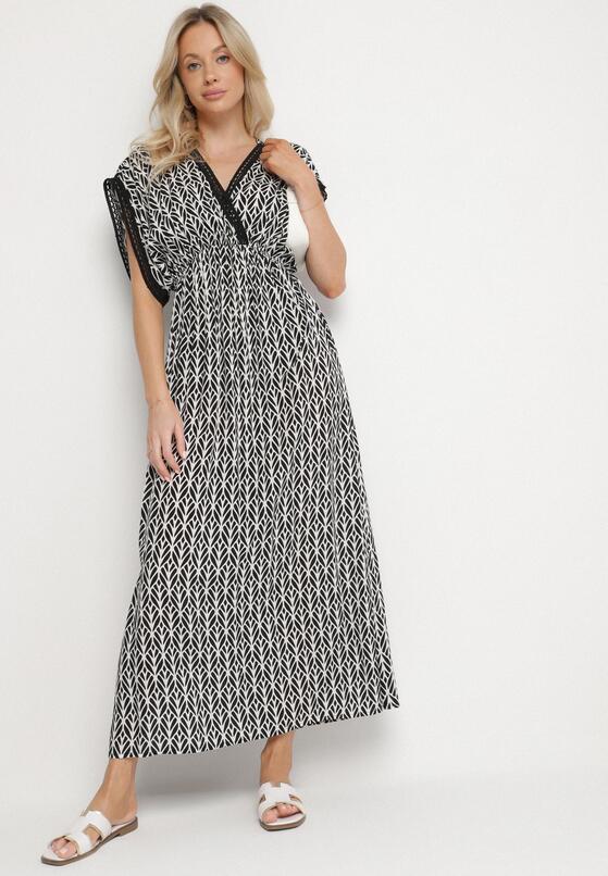 Rochie Neagră cu alb 2