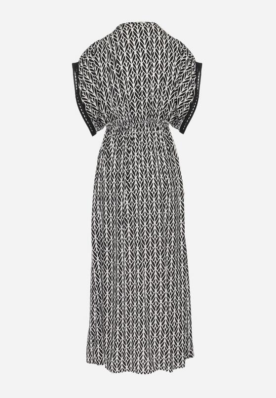 Rochie Neagră cu alb 7