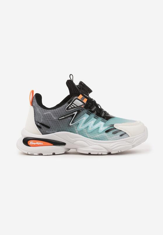 Czarne Buty Sportowe Sneakersy na Grubej Podeszwie z Tłoczeniem Setarinia 1