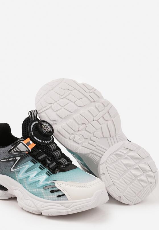 Czarne Buty Sportowe Sneakersy na Grubej Podeszwie z Tłoczeniem Setarinia 3