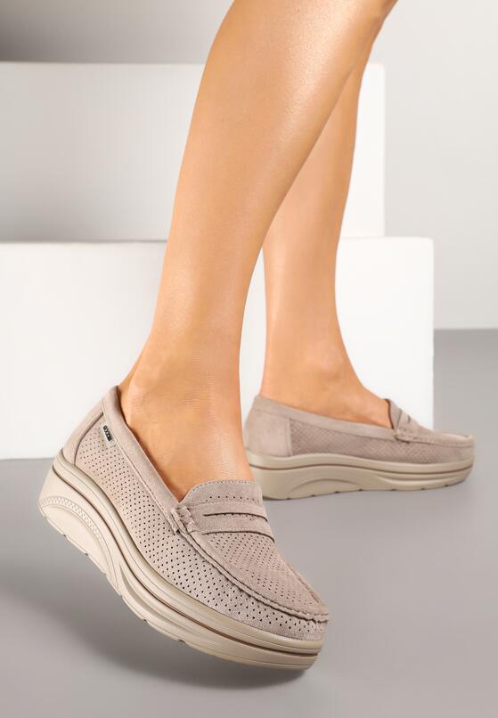 Pantofi casual Bej închis 2