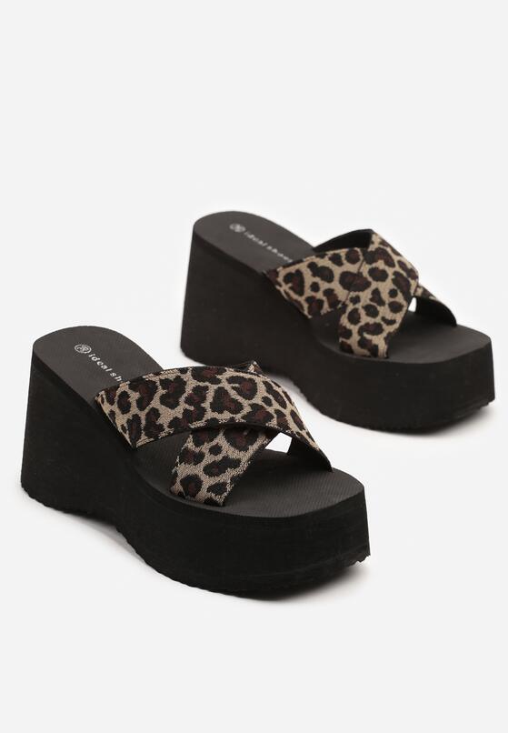 Papuci Imprimeu leopard 5