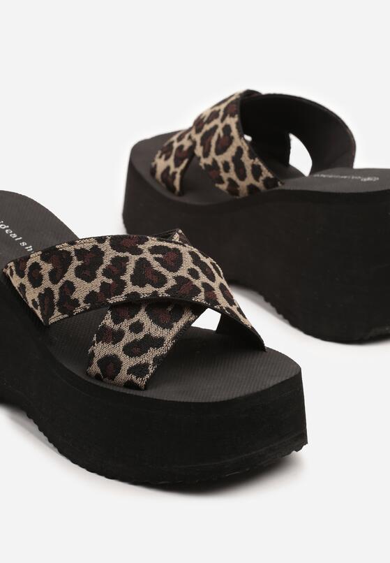 Papuci Imprimeu leopard 6