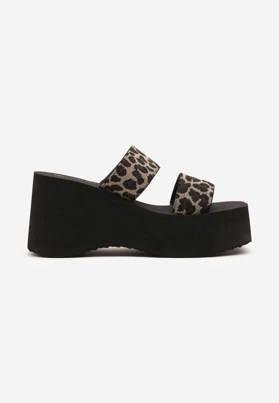 Papuci Imprimeu leopard 4