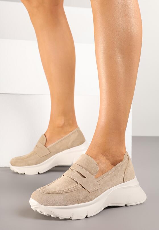 Pantofi casual Bej închis 2