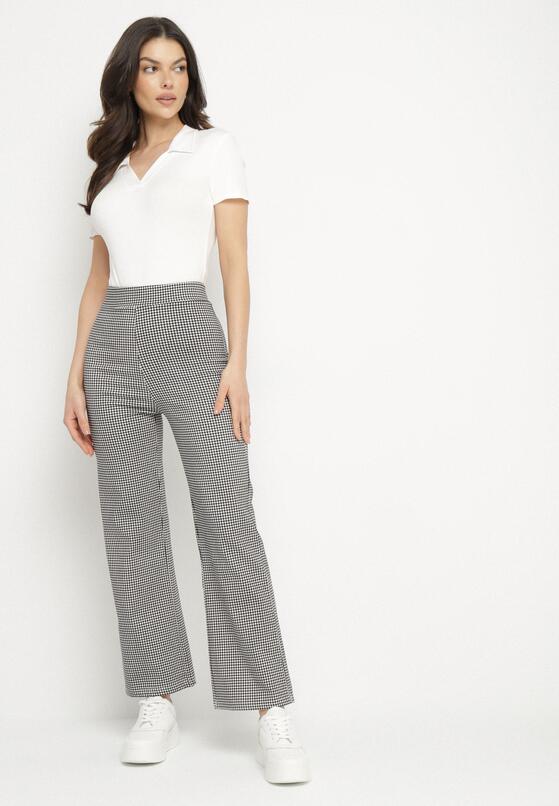 Pantaloni Negru cu alb 4