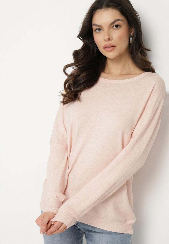 Pulover Roz deschis 4
