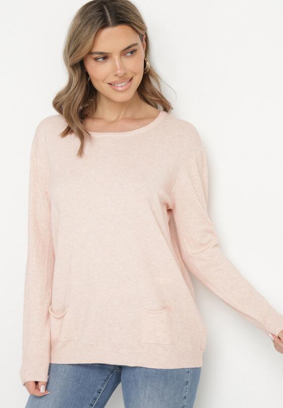 Pulover Roz deschis 4