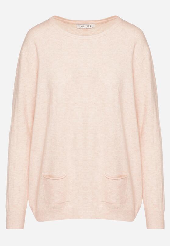 Pulover Roz deschis 6