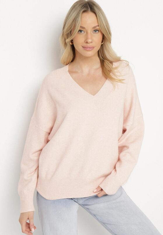 Pulover Roz deschis 2