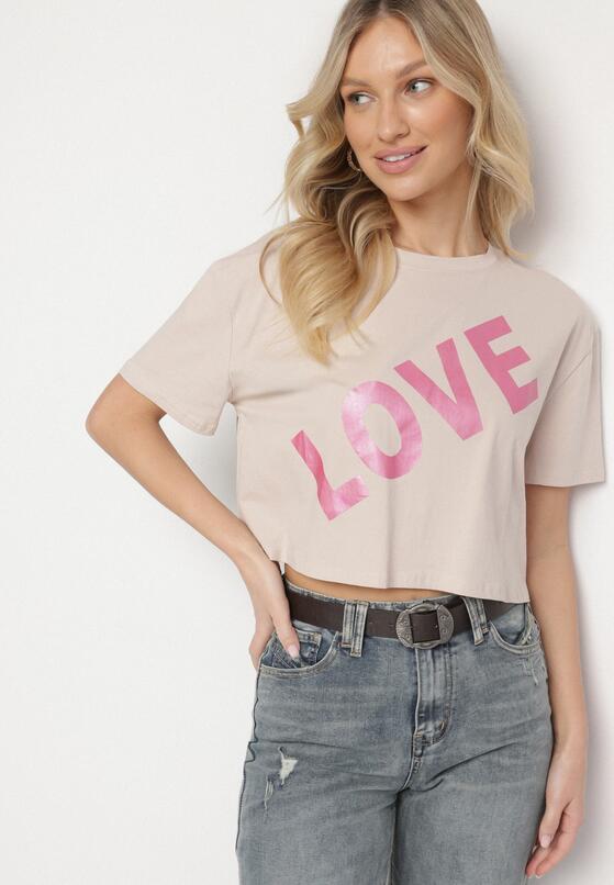 T-shirt Bej închis 4