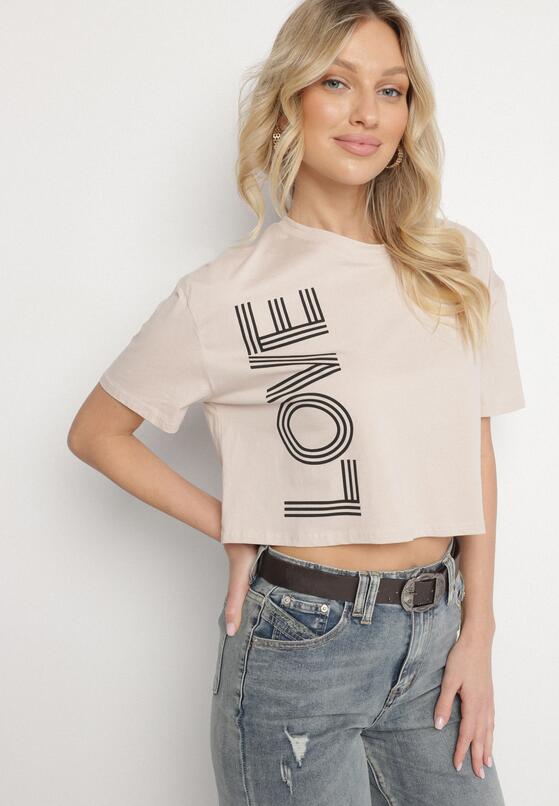 T-shirt Bej închis 2