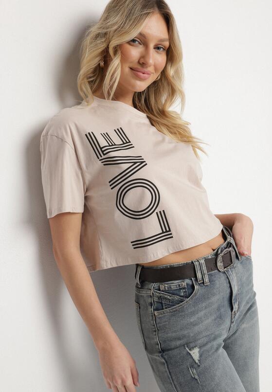 T-shirt Bej închis 4