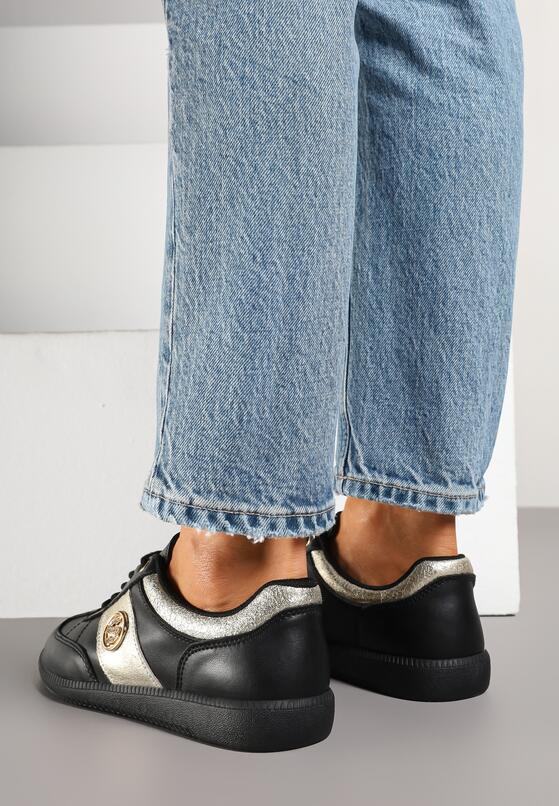 Sneakers Negru cu argintiu 3