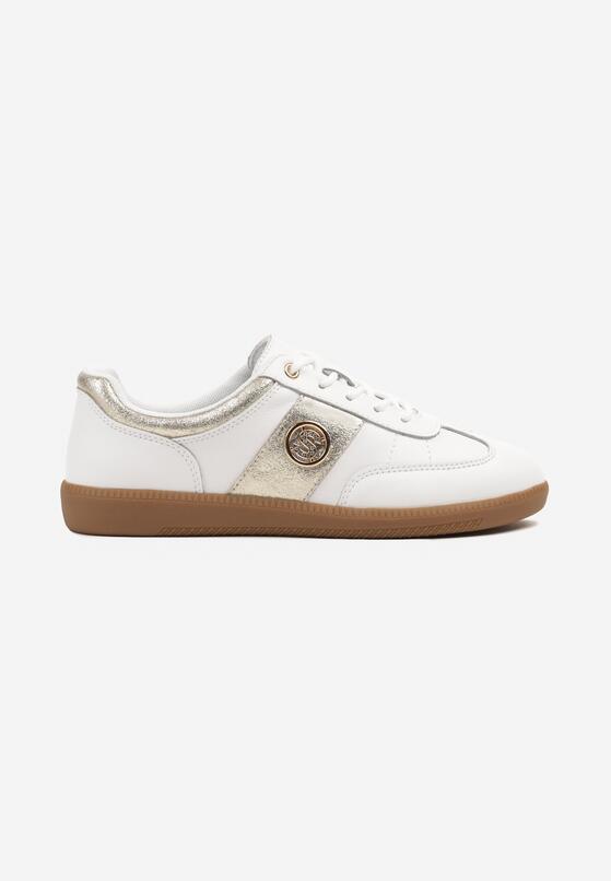 Sneakers Alb cu auriu 4