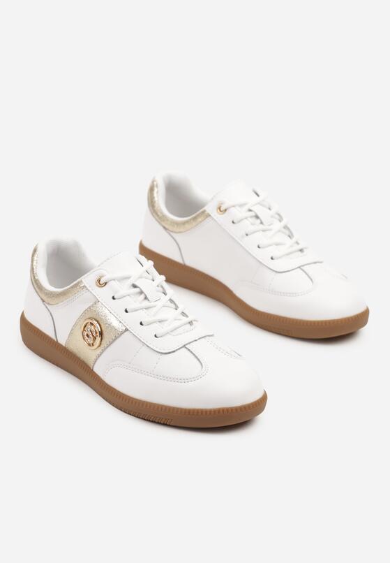 Sneakers Alb cu auriu 5