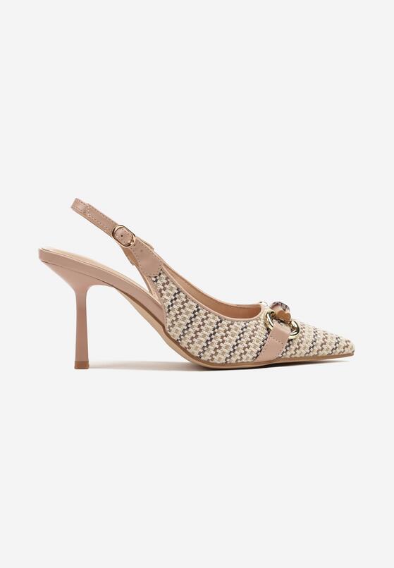 Pantofi stiletto Bej 4