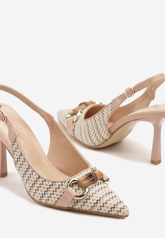 Pantofi stiletto Bej 6