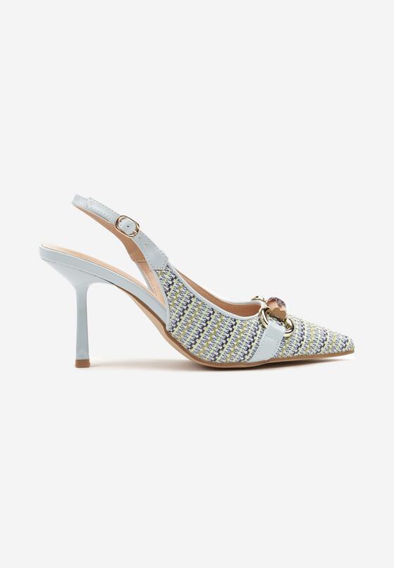 Pantofi stiletto Albaștri 4