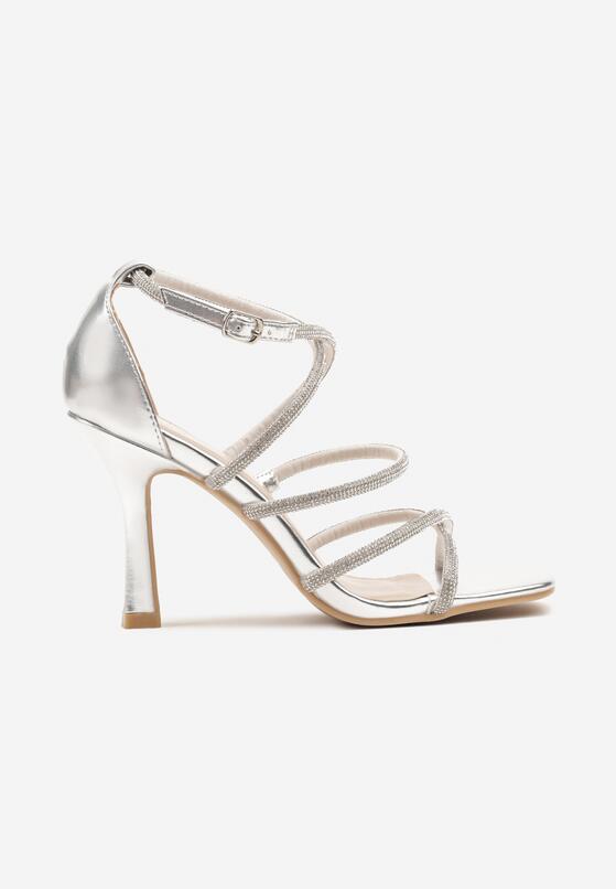 Pantofi stiletto Argintii 4