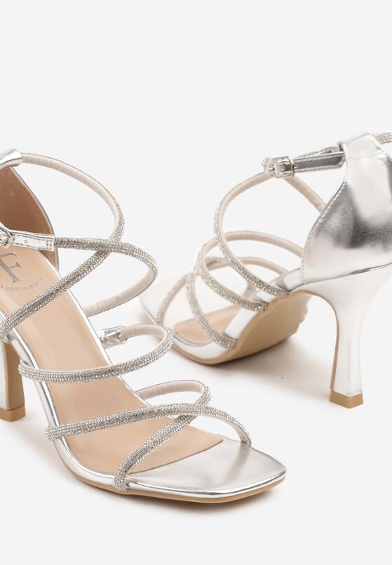 Pantofi stiletto Argintii 6