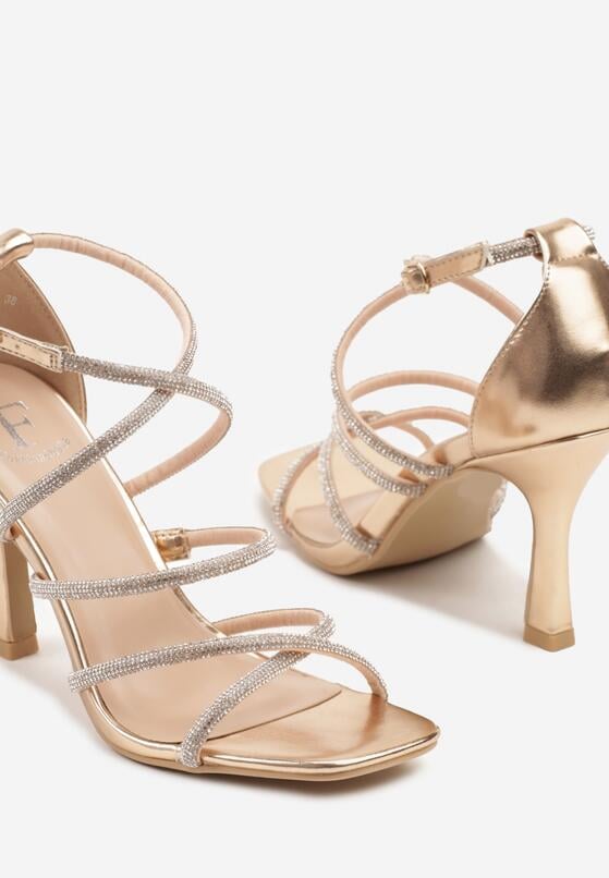 Pantofi stiletto Culoarea șampaniei 6