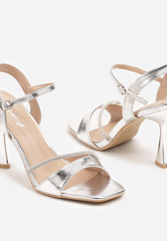 Pantofi stiletto Argintii 6