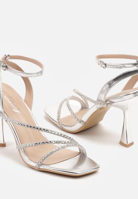 Pantofi stiletto Argintii 6