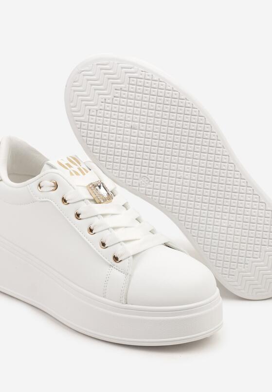 Sneakers Alb cu auriu 6