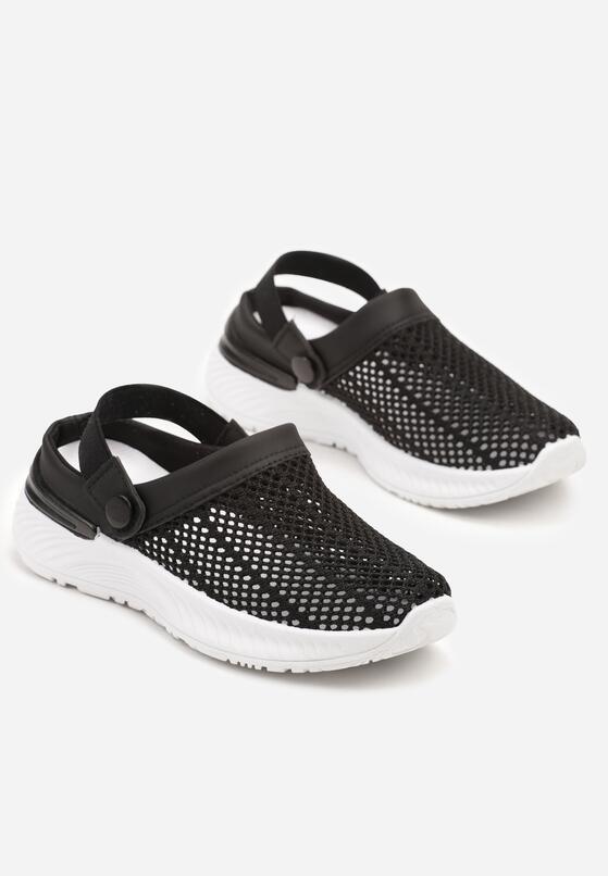 Papuci Negru cu alb 5