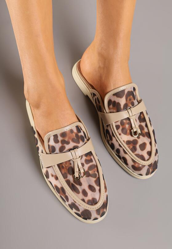 Papuci Imprimeu leopard 3