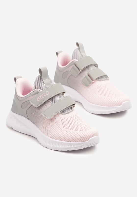 Pantofi sport Gri cu roz 2