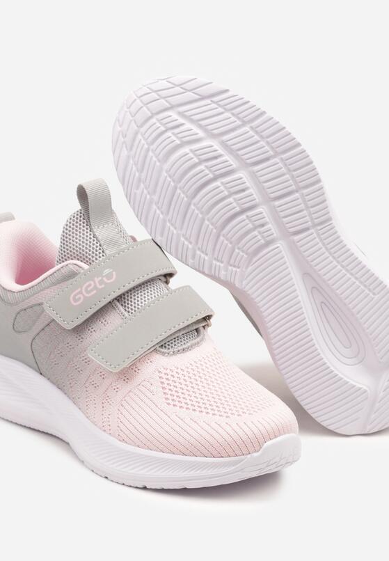 Pantofi sport Gri cu roz 3
