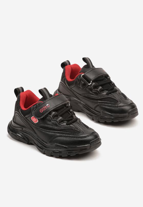 Pantofi sport Negru cu roșu 2