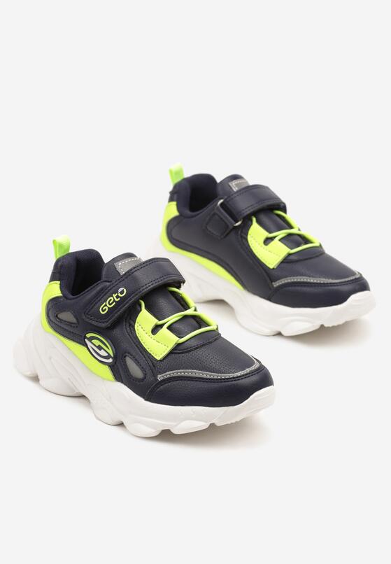 Pantofi sport Albastru cu verde 2