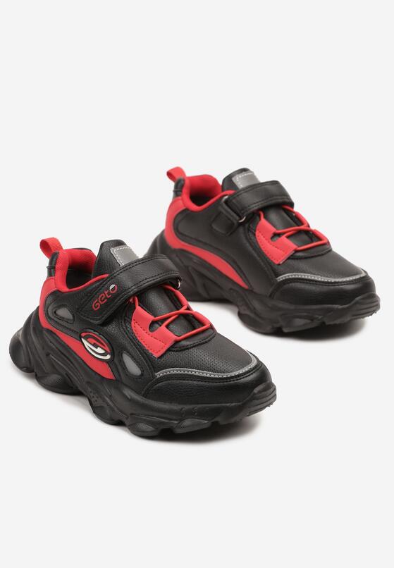 Pantofi sport Negru cu roșu 2